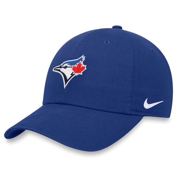 Toronto Blue Jays Nike Club Cap Royal Team Logo L-XL Strapback White Swoosh Hat - Picture 1 of 4